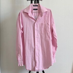 Nautica Men's Light Pink Casual Button-Down Shirt
